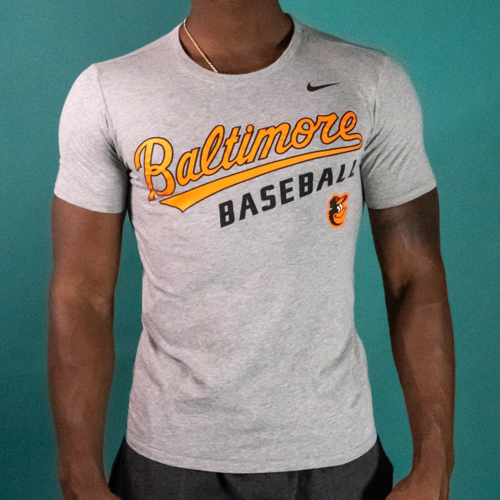 Grey Baltimore Orioles Tee